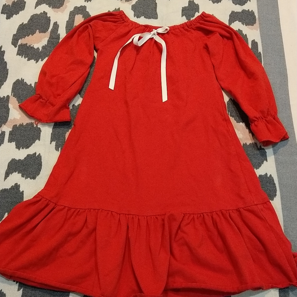 Red ruffle pajama